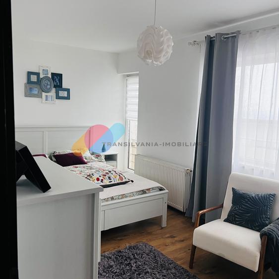 Apartament cu gradina, 3 camere, 58 mp-Apahida