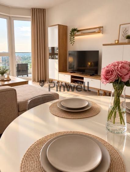 Apartament 2 camere cu terasă și panoramă Lacul Floreasca |