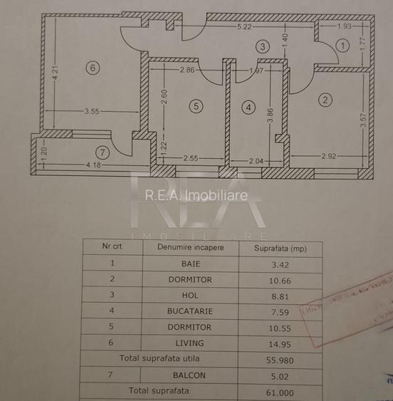 3 camere Theodor Pallady decomandat, centrală, et. 2, an 2014, 61 mp - 11
