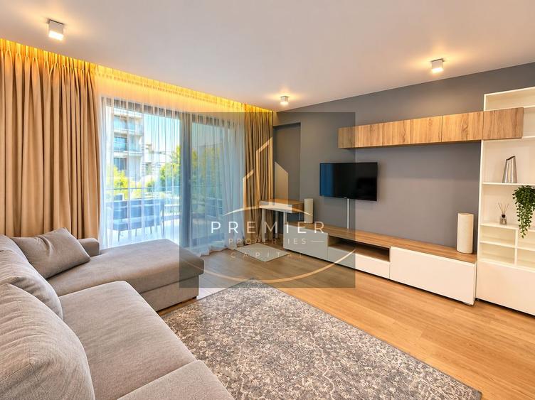 Apartament 2 camere de închiriat One Herăstrău Plaza, terasă 35 mp