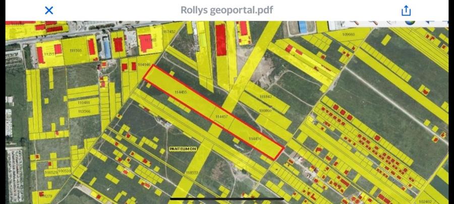 Teren intravilan,orasul Pantelimon,strada Plantelor si Gradinarilor