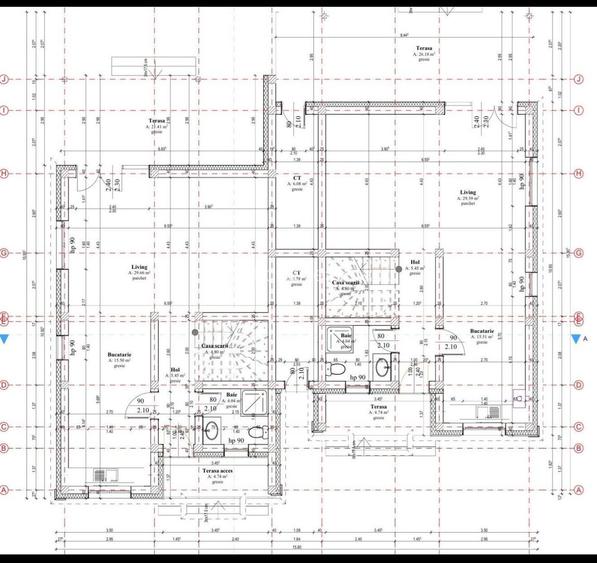 Duplex Sacalaz P+E,4Camere,3 Bai,Proiect Modern - 5