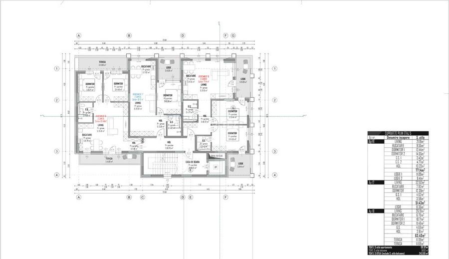 Apartament cu 2 camere, 64 mp, Semifinisat, zona Intre Lacuri - 3