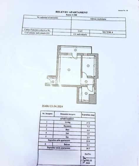 Garsoniera Moderna | Mobilata & Utilata - Decomandat - Bloc 2024 - Berceni - 0% - 1