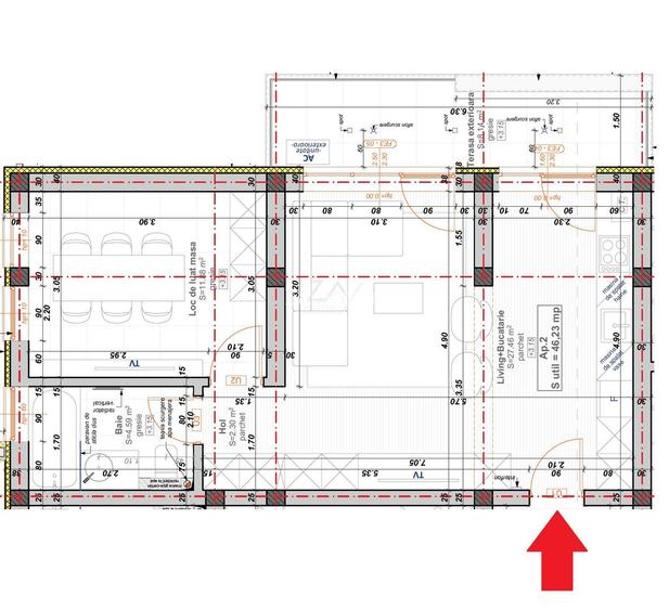 FINALIZAT. Etaj 1. Bloc la asfalt. Balcon mare. Loc de parcare. - 9