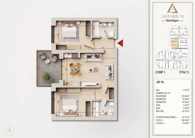 Apartament 3 Camere Spațios cu Finisaje Premium Comision 0% - 2