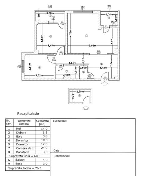 Proprietar  închiriez 3 camere ULTRACENTRAL Pitești  - 9