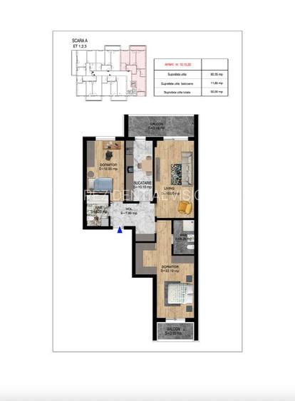 3 CAMERE - BLOC P+4 - PREDARE VARA ANULUI 2026- PALLADY! - 3
