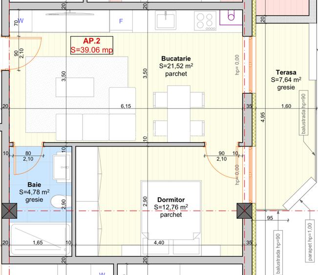 COMISION 0% | Apartamente cu 2 camere | 2 locuri de parcare - 23