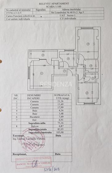 Apartament 3 Camere | 2 Bai | Balcon | Centrala proprie | 2018 | 82mp - 13