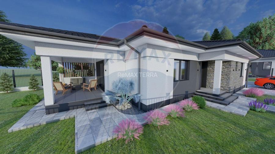 Casă noua de vânzare in Recea cu 4 camere, 2 bai si 500 m2 teren. - 4