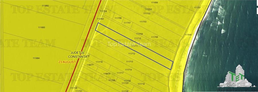 Teren intravilan constructii cu deschidere la mare in 23 August  Constanta - 2