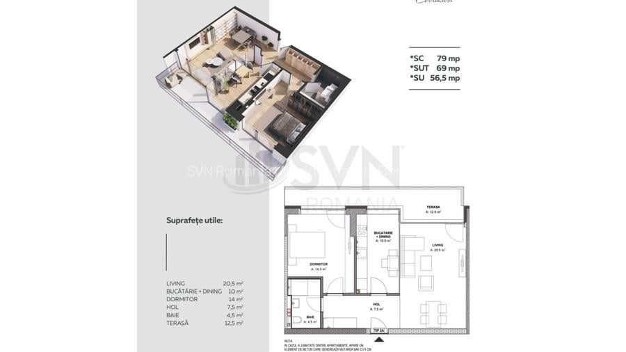 REA1027177 Apartament 2 camere l Aviatiei l Comision 0 - 10