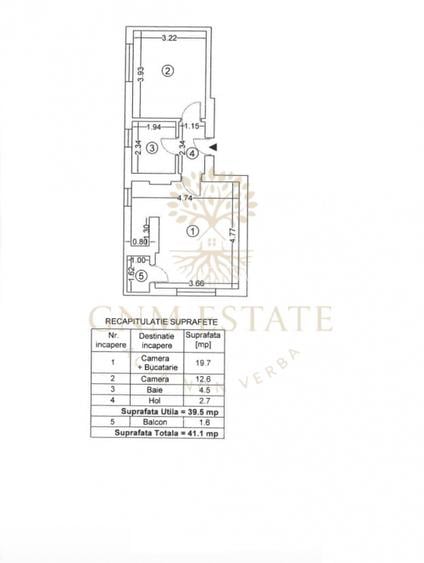 Studio 2 Camere Et.8/8 Bloc Nou Zona Grozavesti - 7