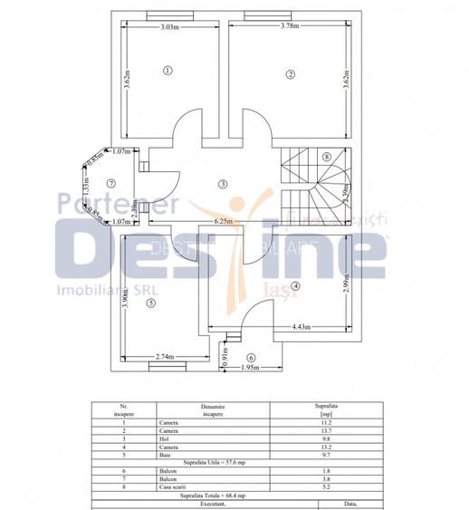 Bucium - Casa individuala P+M 183 mp + TEREN 820mp - 5