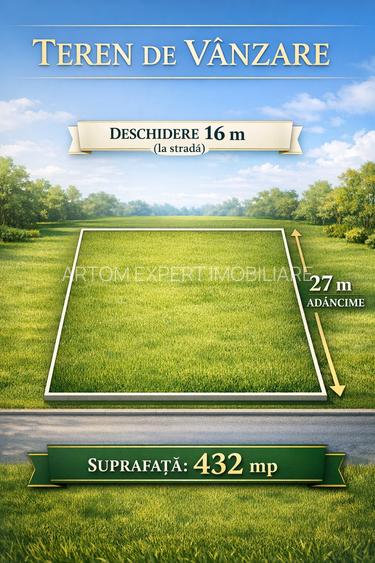 Teren Măgurele – lângă Rahova | 432 mp | Toate utilitățile - 1