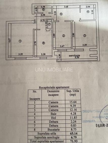 Etajul 3-Blvd.Independentei-Garaj-3 camere - 8