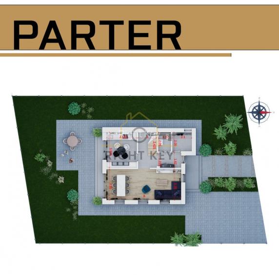 NOU!Vila moderna, 120mpu, 400mpt,  panouri, baterii 10kw! Comision 0% - 5