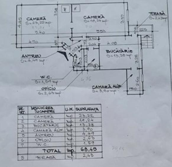 Apartament spațios, cu farmec aparte,str Horea, la 3 min de Fac de Litere