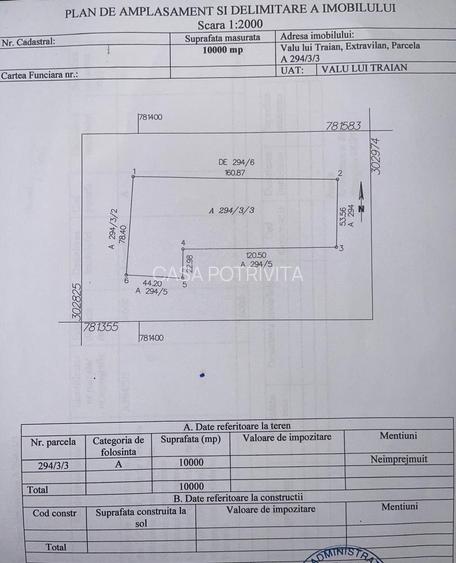 Valul lui Traian, teren intravilan 10000mp/160m, la intrare in localitate - 4