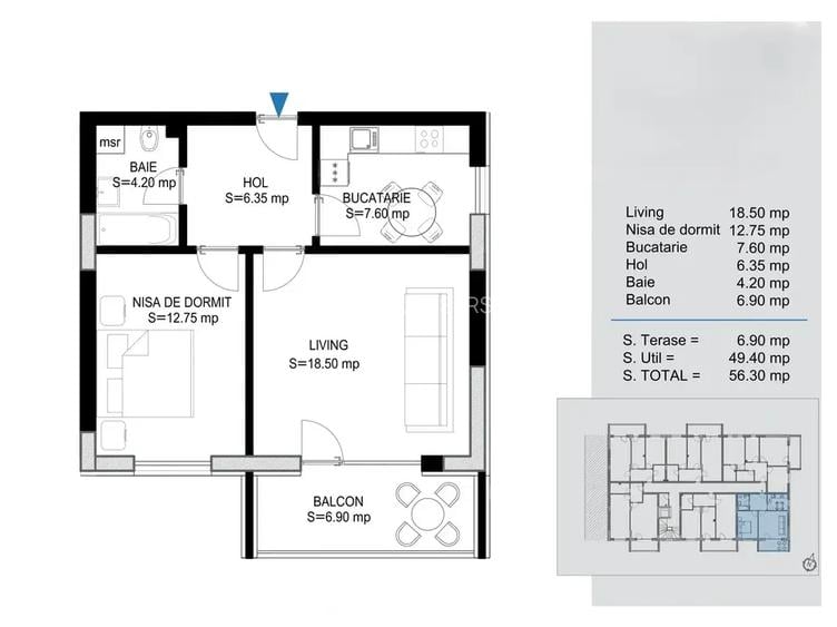 TitanPallady metrou Nicolae Teclu 2 Camere Decomandat finisaje premium - 7