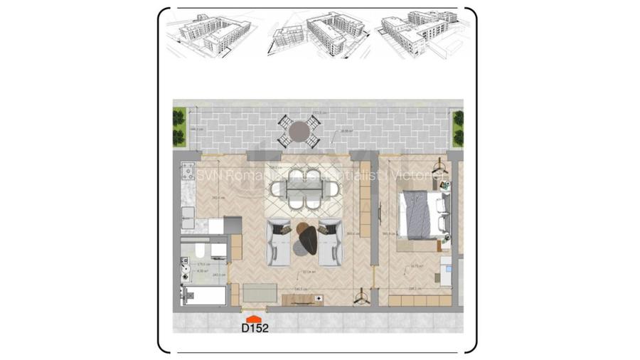 REA1025154 Apartament cu 4 camere Central Mosilor - 3