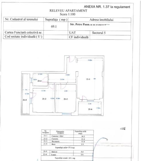 Apartament 2 camere decomandat - Rahova / Salaj, Bloc nou | Mobilat si utilat - 19