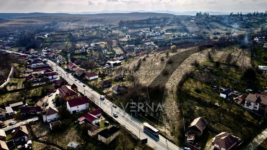 COMISION 0% - Teren intravilan | 4136mp | front 25ml la E81 | Feleacu - 2