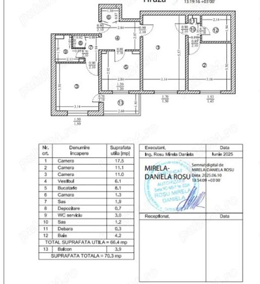 Apartament 3 camere Piata Sudului-Anton Bacalbasa - 13