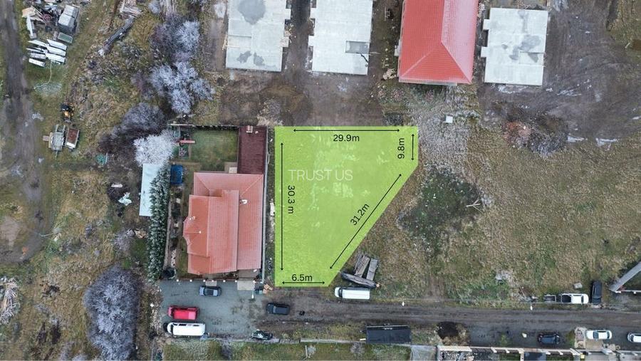 Comision 0% Teren intravilan 668 mp| Giroc | Autorizație construcție - 2