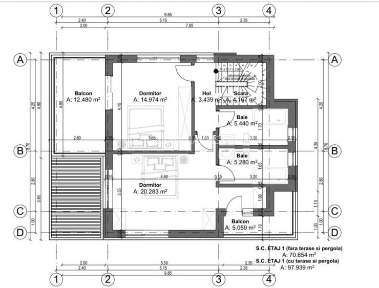 CASA SINGLE IN ZONA TRAPEZULUI / CURTE LIBERA 397MP. COMISION 0%! - 4