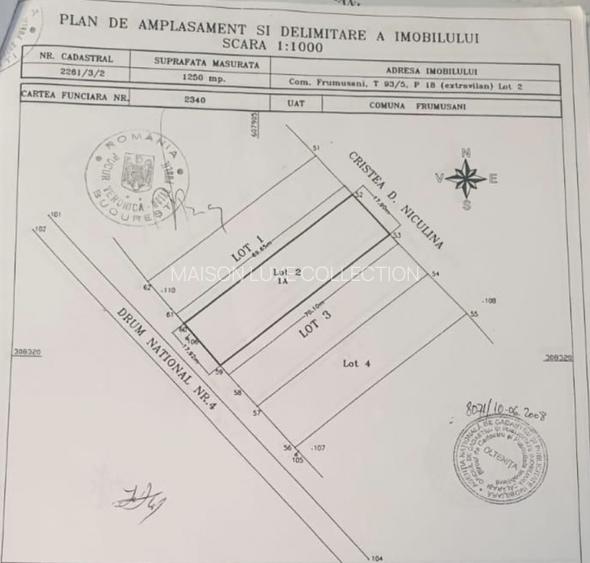 Com0% | Teren intravilan 5000 mp| deschidere 70 m | DN4, iesire A0 si Centura - 6