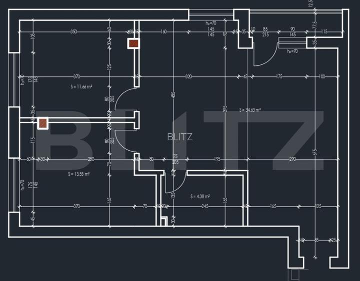 Apartament semidecomandat cu 3 camere, etaj intermediar, parcare, zona Terra - 15