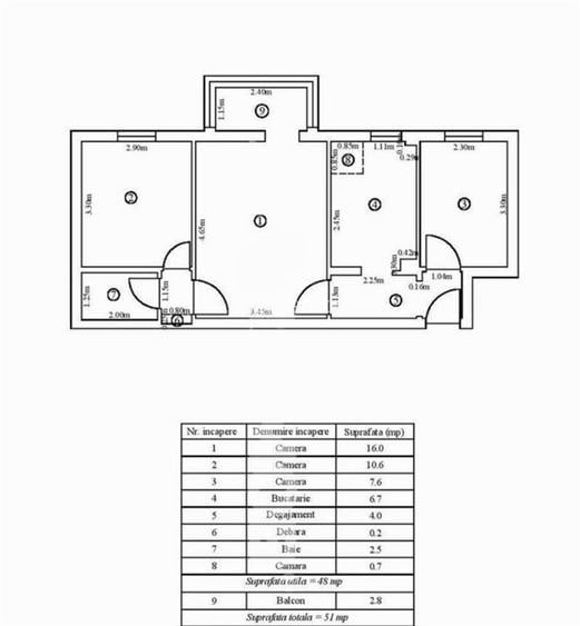 Apartament 3 camere Alexandru cel Bun - Minerva - 6