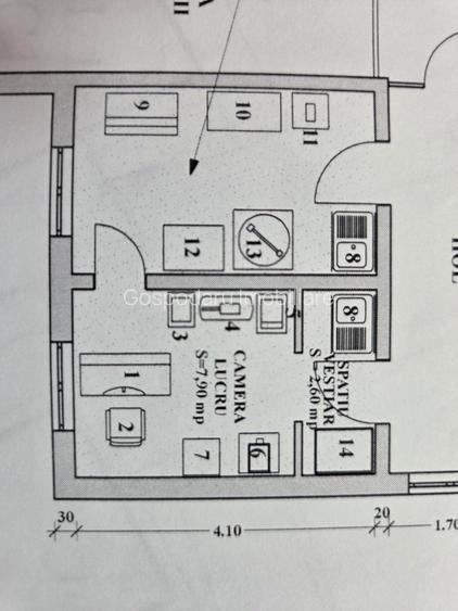Garsoniera - spatiu prestari servicii - zona centrala Adjud - 7