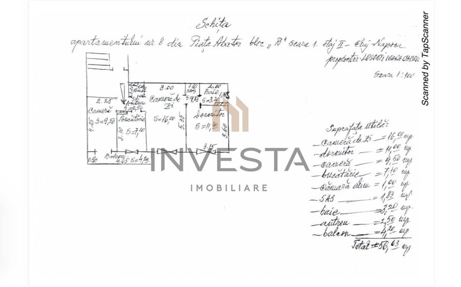 Apartament 3 camere decomandat, zona Centrala – Piata Abator - 8