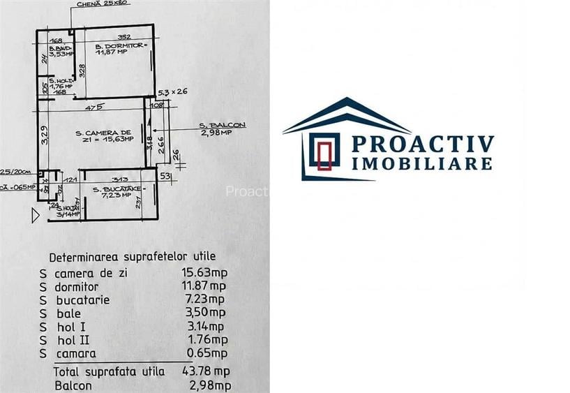 Ap. 2 camere Ultracentral, Et. 1. Bloc renovat și izolat termic 2c-7706 - 2