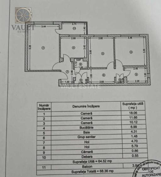 Apartament 3 camere Aparatorii Patriei-Posibilitate montare centrala termica - 8