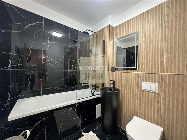 Apartament mobilat 60 mp utili la etajul 1 cu 2 camere terasa 12 mp - 5
