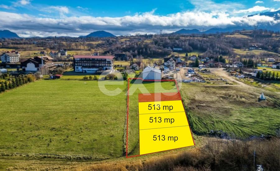 Teren intravilan 513 mp – zona Bran | 3 loturi disponibile | 20.520 €