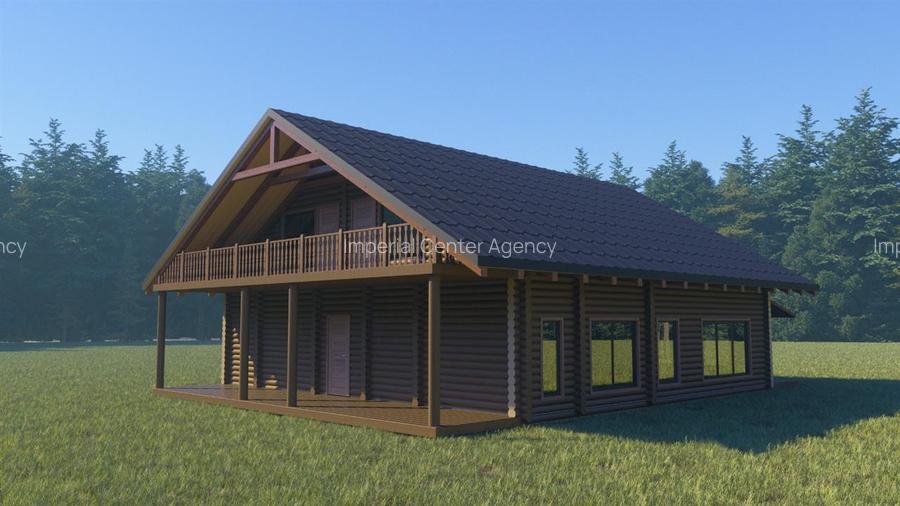 CASA LA MUNTE  LEMN MASIV DE LUX DIN LEMN DE VANZARE cu finalizare in 3 luni, pe - 3