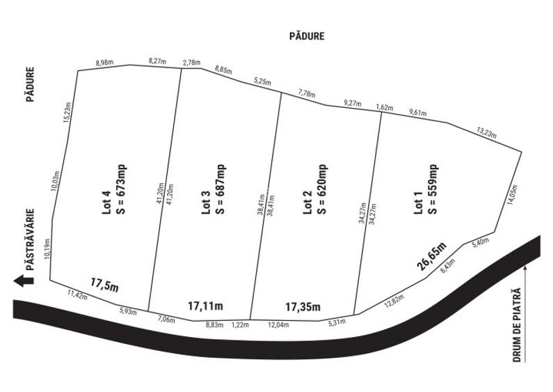 Proprietar vand  parcela pentru cabana de vacanta,   doar 6500 euro - negociabil - 2