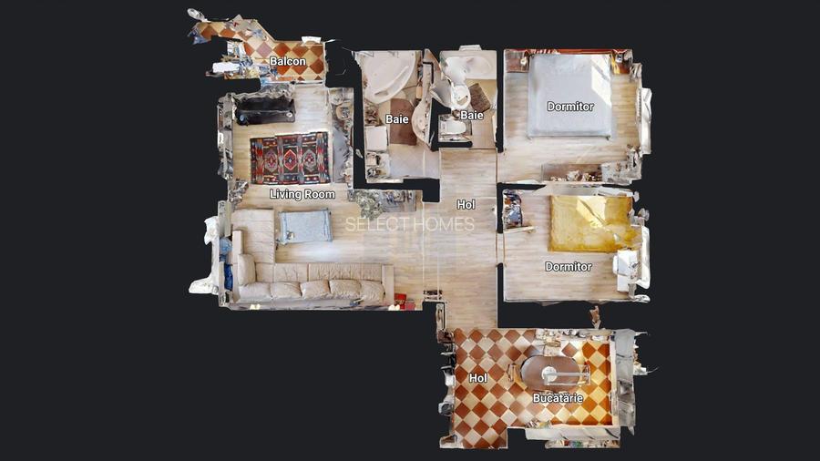 Apartament 3 camere de vanzare *Timpuri Noi - Tineretului* Tur virtual - 38