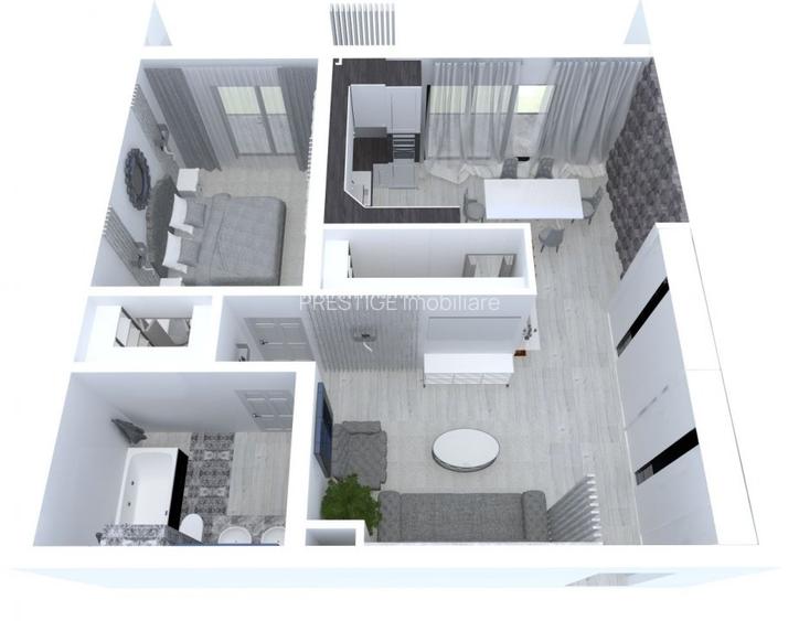 Apartament nou cu 2 camere de vanzare in Complexul Brubus -Santandrei - 6