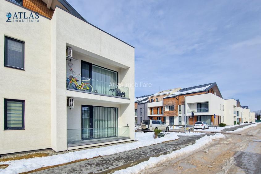 Parter in bloc tip vila, 65 mp.,Uno Residence, parcare, boxa, amenajat cu stil. - 11