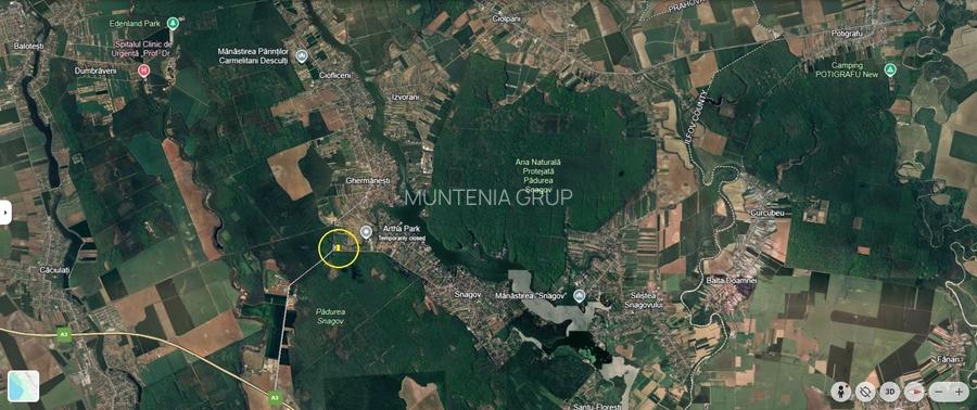 SNAGOV - Ghermanesti, lipit de Lidl, 1129 mp. teren intravilan construibil - 9