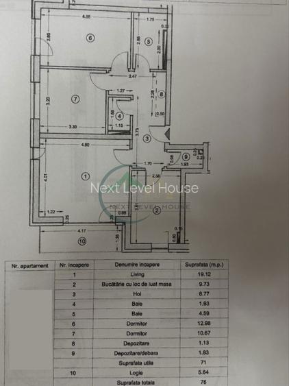 Apartament 3 camere, Avantgarden Coresi - Kasper - 9