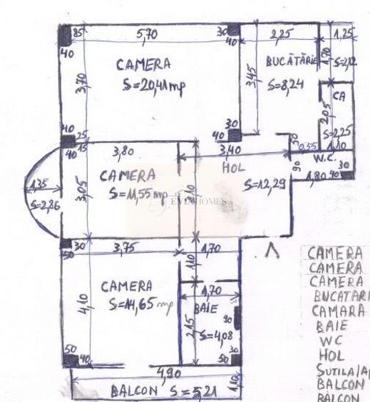 3 camere/2 băi/Zona Cinema Marasti - 1