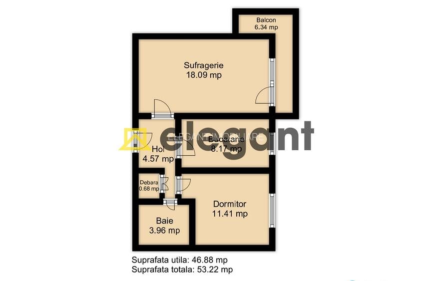 2 decomandate, etaj 3, centrala, AC, mobilat, Calea Bucuresti-Lapus - 3