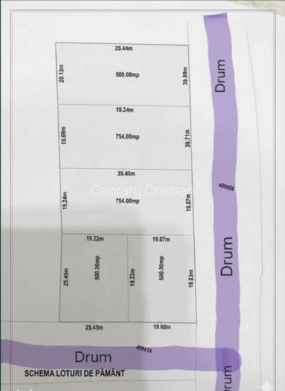 Vand teren intravilan Jebel 5 parcele, intre 500-750mp bucata - 3